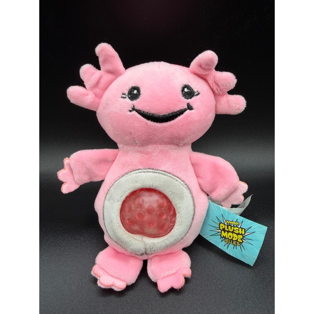 Jumbo Plush Mode Jellies Salami Pink Axolotl Squishy Jelly Belly Stuffed Toy 6in